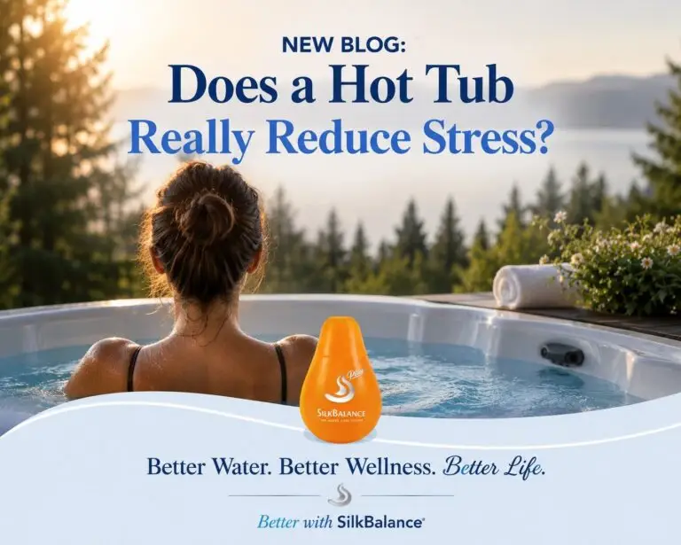 Woman relaxing in a hot tub enjoying hydrotherapy and stress relief.